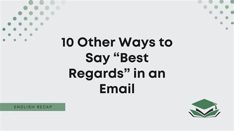 best regards other words|10 Other Ways to Say “Best Regards” in an Email .